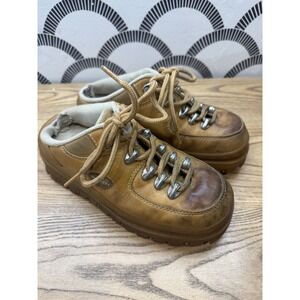 VTG 90's Y2k Tan Skechers Jammers‎ Chunky Platform Slip On Mule Sneakers Women 6